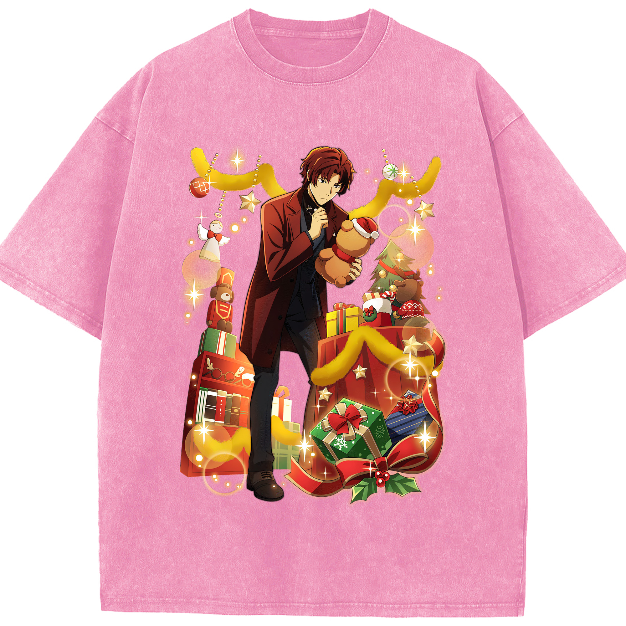 （画像用） 文豪ストレイドッグス Bungo Stray Dogs 綿100% ヴィンテージ風 半袖Tシャツ（フロントプリント）